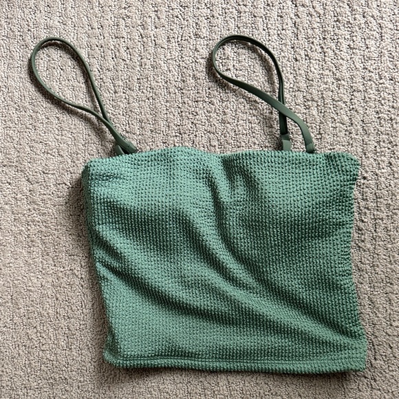 “Geode” Green Textured Bikini Set - Picture 2 of 8